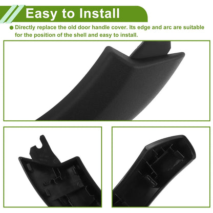 Door Panel Handle Pull Trim Cover for BMW X3 G01 (2018-2021) Black