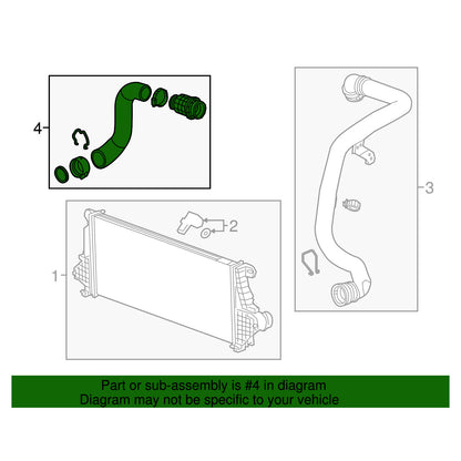 Cooling intercooler air inlet tube for Equinox Terrain (2018–2020)