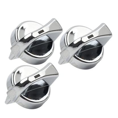 3 x Chrome A/C Heater Control Knob for Peterbilt 330 335 357 367 375 378 379 384
