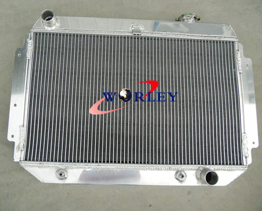 3 Row Aluminum Radiator + Fan for Holden HG HT HK HQ HJ HX HZ Chevy V8 (1968-1980)