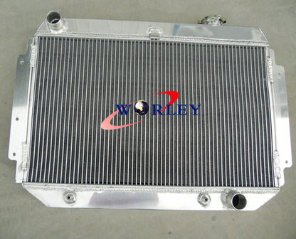 3 Row Aluminum Radiator + Fan for Holden HG HT HK HQ HJ HX HZ Chevy V8 (1968-1980)
