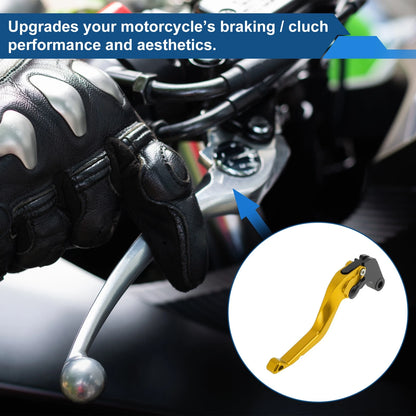 Short Brake Clutch Levers for Yamaha Tenere 700 (2019–2025) Gold Tone 1 Pair