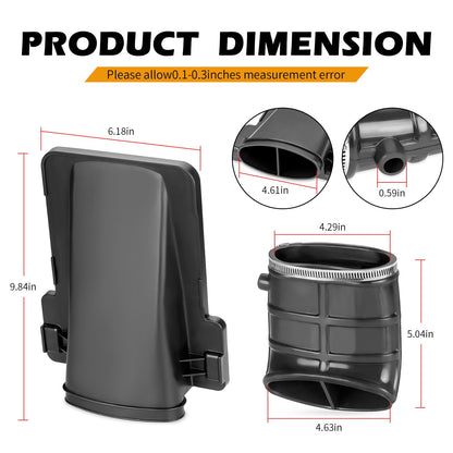Airbox Lid Cover & Duct with Elbow Pipe for Yamaha Raptor 660R (2001–2005)