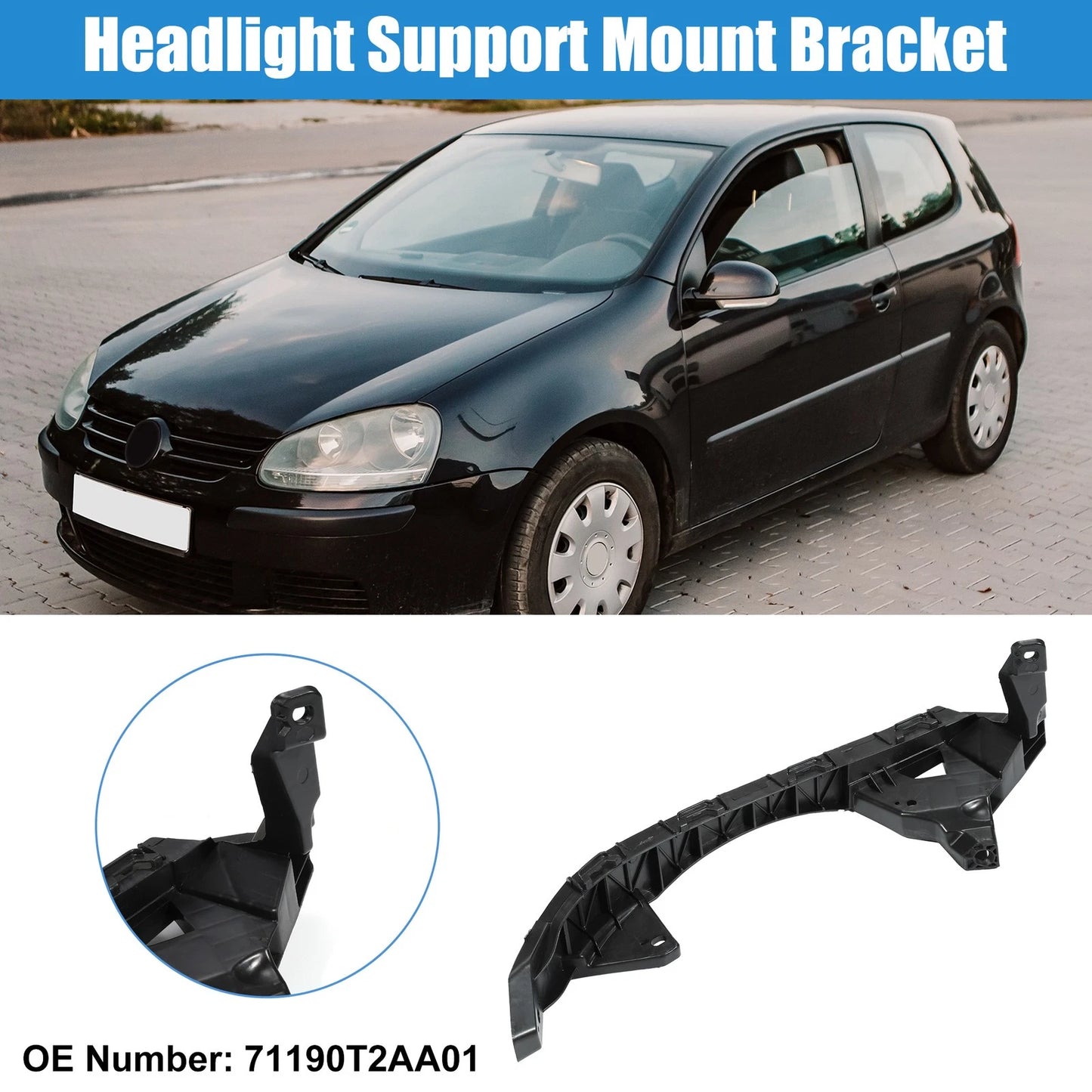 Left Driver Side Headlight Support Mounting Bracket for Honda Accord (2013–2017)
