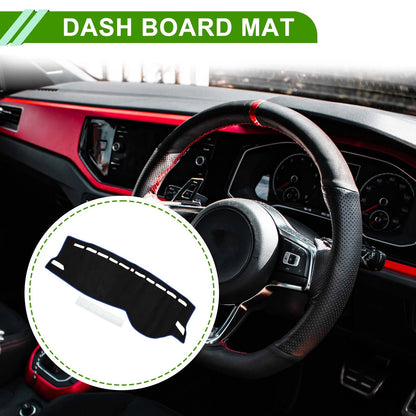 Dashboard Dash Cover Mat for VW Polo MK6 AW (2018–2024) Black Blue