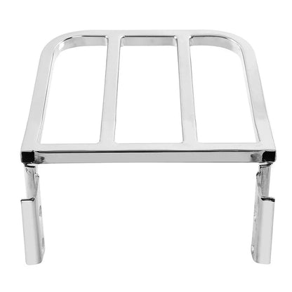 Chrome Detachable Rear Backrest Luggage Rack for Harley Softail Fatboy Dyna