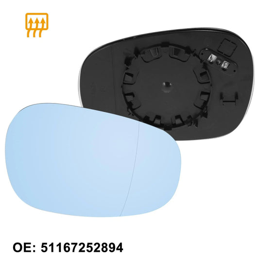 Rearview Right Mirror Glass with Backing Plate Heated for BMW 328i