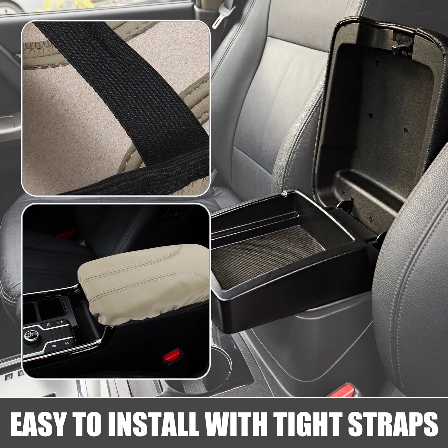 Armrest Cover Trim for Nissan Rogue (2014–2020) Beige