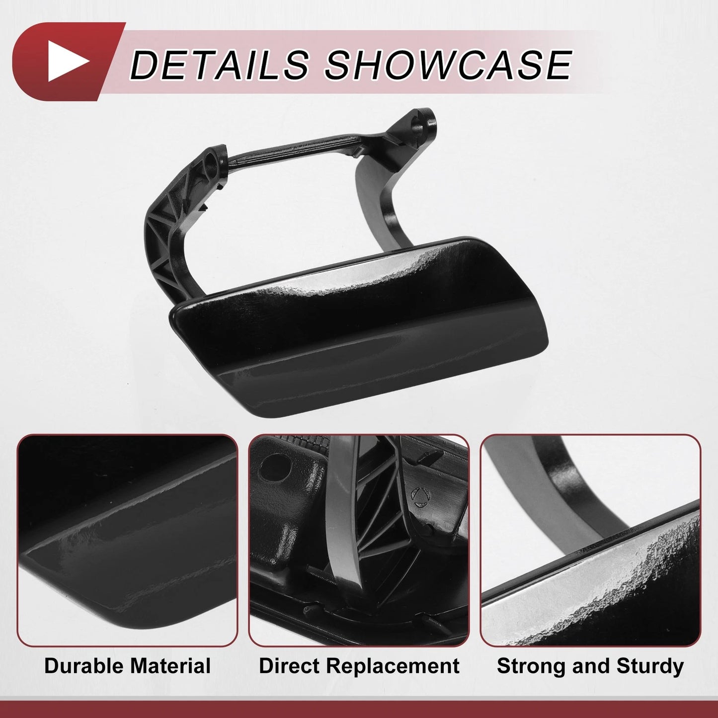 Front Right Washer Nozzle Cover Cap for Mercedes-Benz GL350 (2013–2016) Black