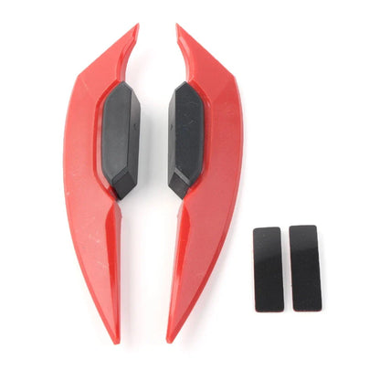 Universal Red Fairing Winglets Side Spoiler Deflector Air Wings - Pair