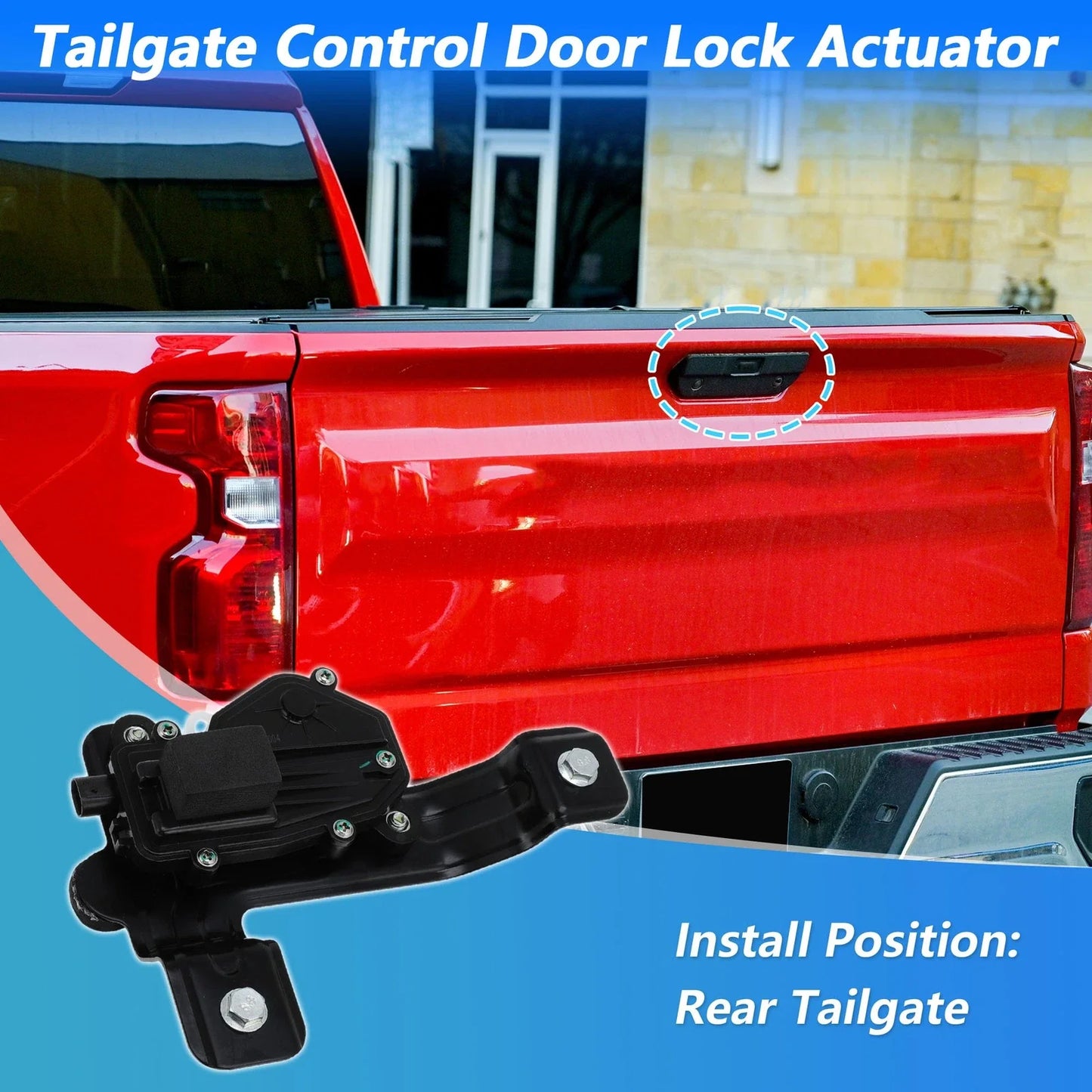 Tailgate Door Lock Actuator for Chevrolet Silverado 1500 & GMC (2007-2013)