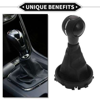 5 Speed Manual Shift Knob with Boot Cover for Mini Cooper F55 F56 (2014–2023)