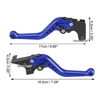 Pair CNC Brake Clutch Levers for Yamaha FZ6 Fazer (2004–2010) Blue