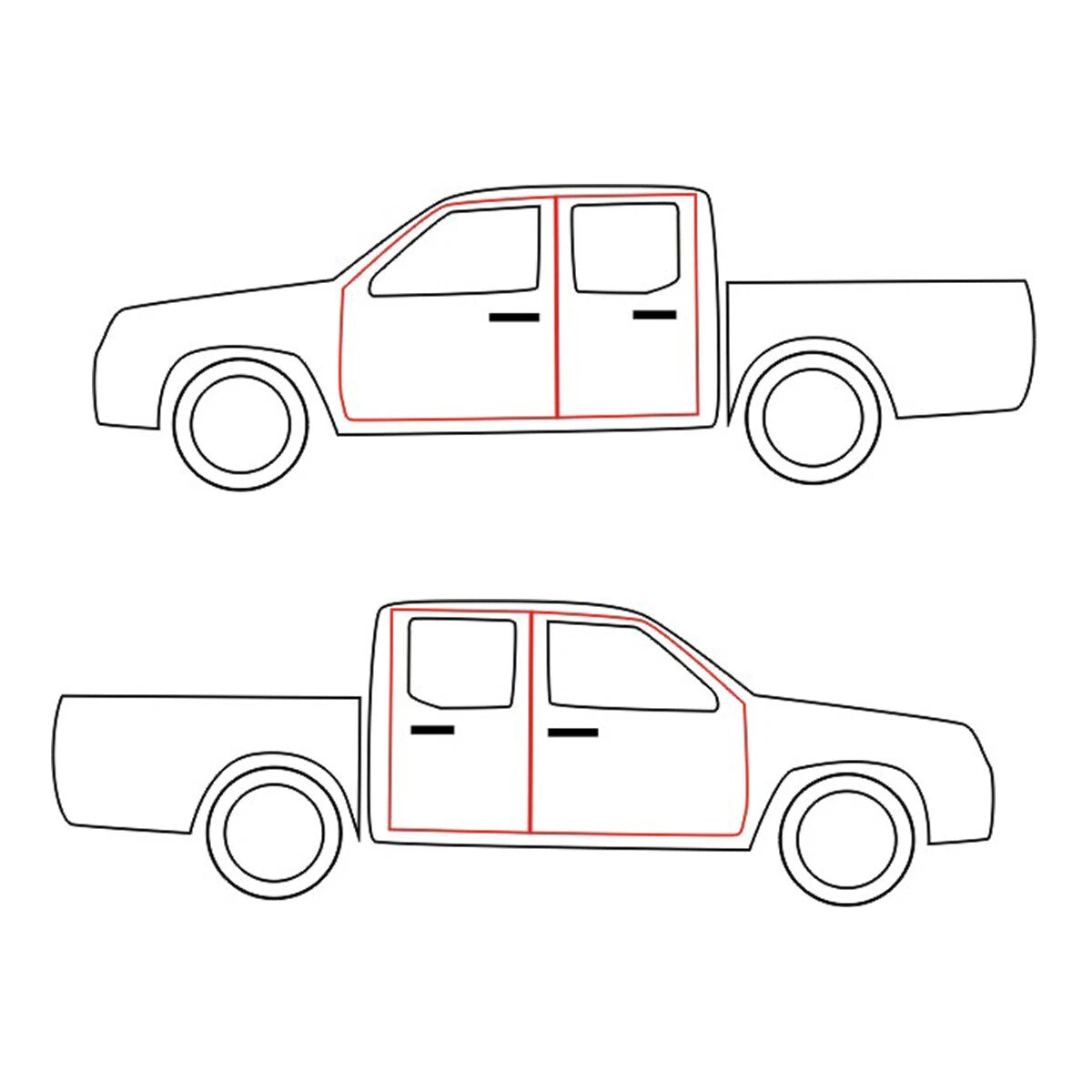 Door Weatherstrip for Toyota Hilux 1988-1997