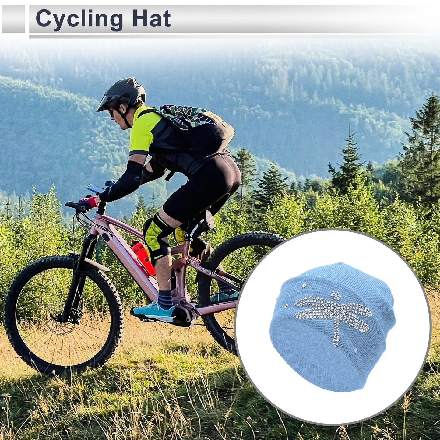 Cycling Hat for Universal Fit (22x20cm) - Warm, Comfortable, Breathable