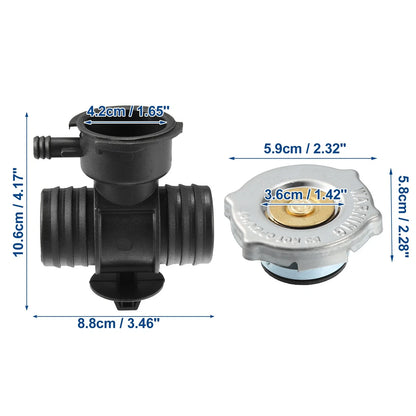 Radiator Coolant Filler Neck Set with Cap for Dodge Durango
