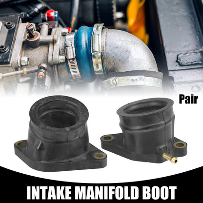 Carburetor Intake Manifold Boot Set of 2 for Yamaha 660 660R (2001–2005) Rubber