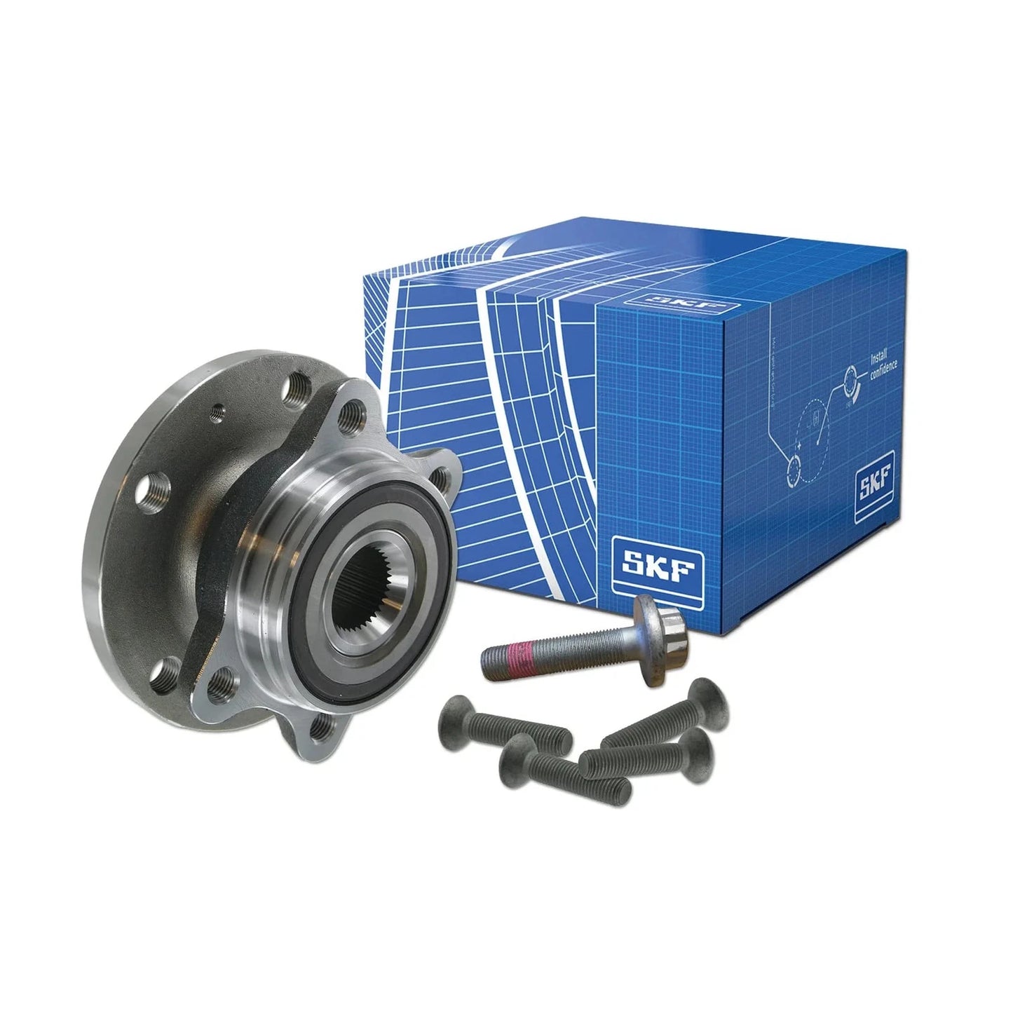 Front Wheel Bearing Hub for VW Golf/Jetta, Tiguan, Audi A3, Q3 (2006–2020)