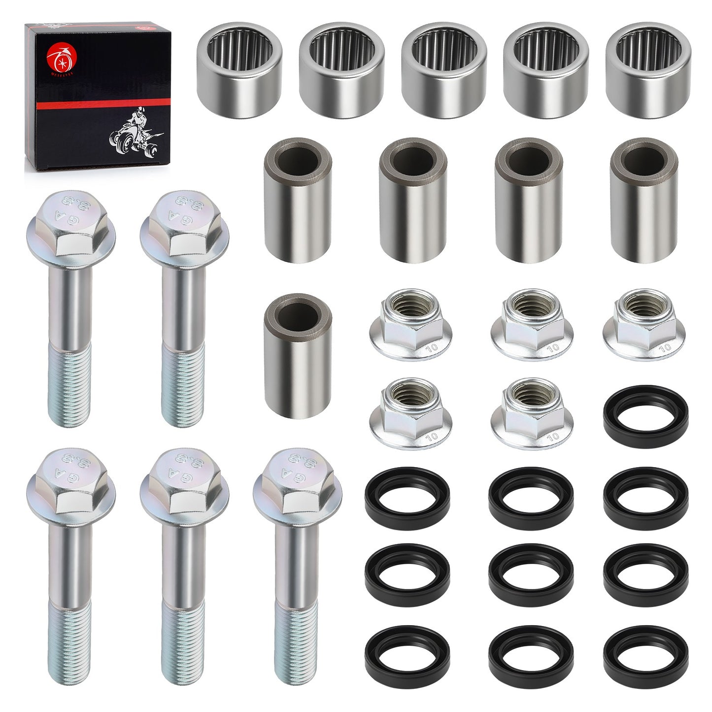 Swing Arm Linkage Bearing Bolt Nut Set for Honda Sportrax 400 (1999–2014)