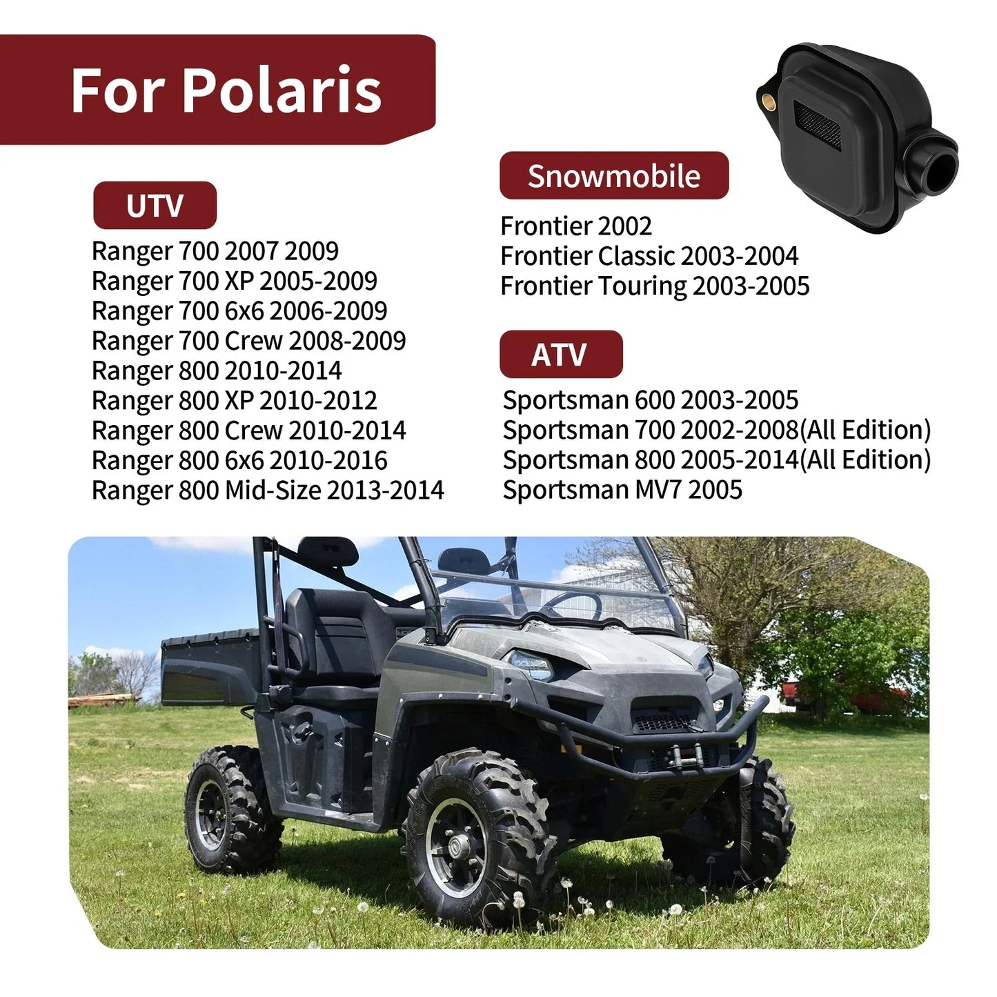 Oil Pickup Assembly For Polaris Frontier Classic Touring (2002–2005)