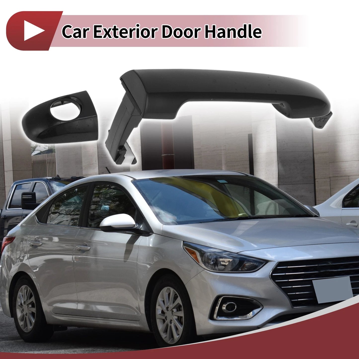 Car Door Handle Grip for Hyundai Sonata (2005–2010) Front Left No. 826523K000 Black