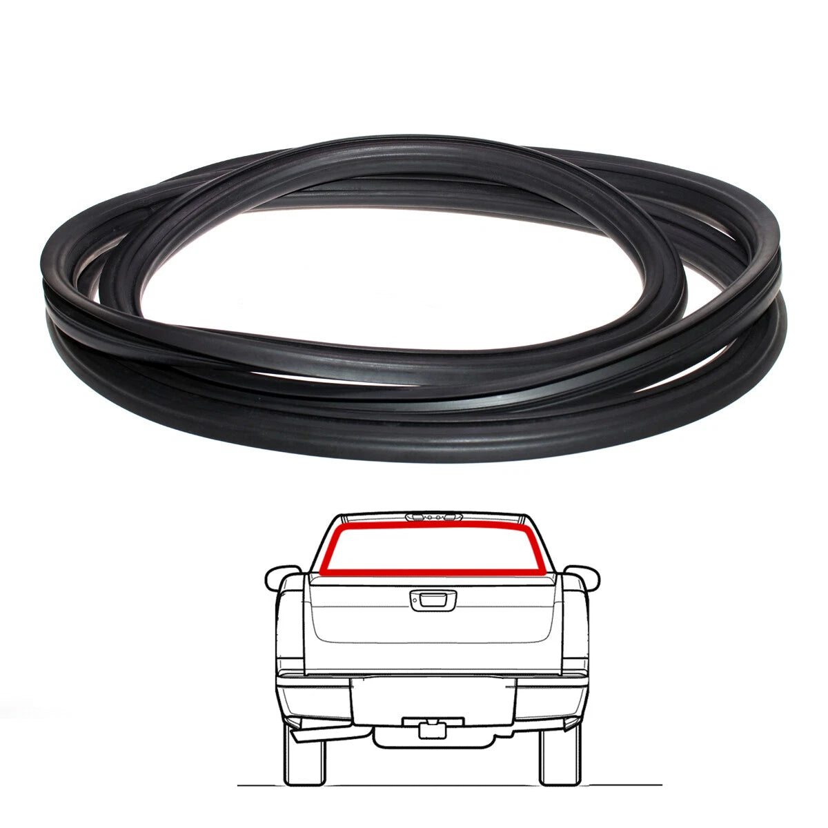 Rear Windscreen Weatherstrip for Mazda B1600 B1800 REPU FD Courier 1972-1977