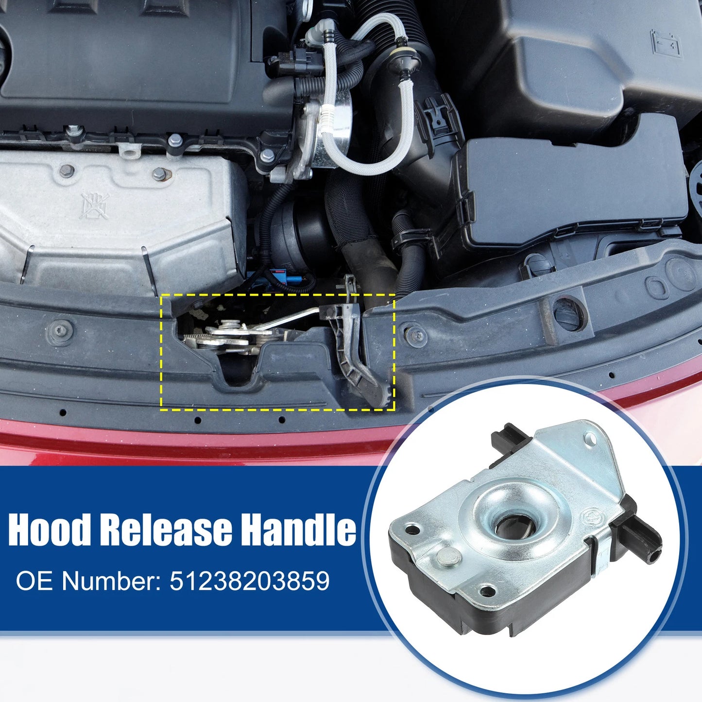 Hood Latch Lock Actuator Assembly for BMW 323Ci (2000–2006)