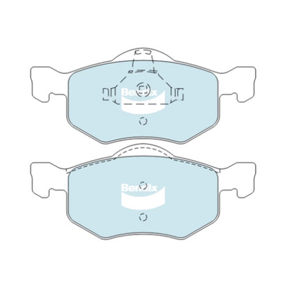 Set of 4 Front Disc Brake Pads for Mazda Tribute (2001–2006) 4WD