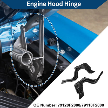 Hood Hinges Set of 2 for Hyundai Elantra (2017–2020) No. 79120F2000