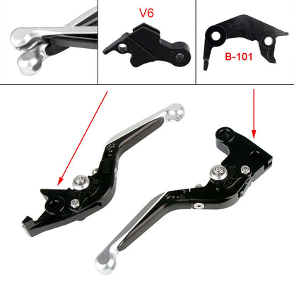 Adjustable Brake Clutch Levers for Yamaha XSR900 MT-09 (2024–2025) Silver