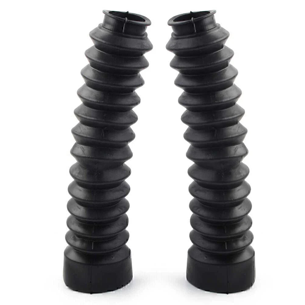 Motorcycle Universal Black Rubber Front Fork Dust Covers