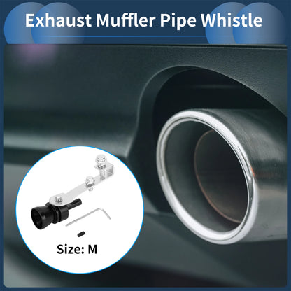 Turbo Sound Exhaust Muffler Pipe Whistle for Universal Fit (1 Set)