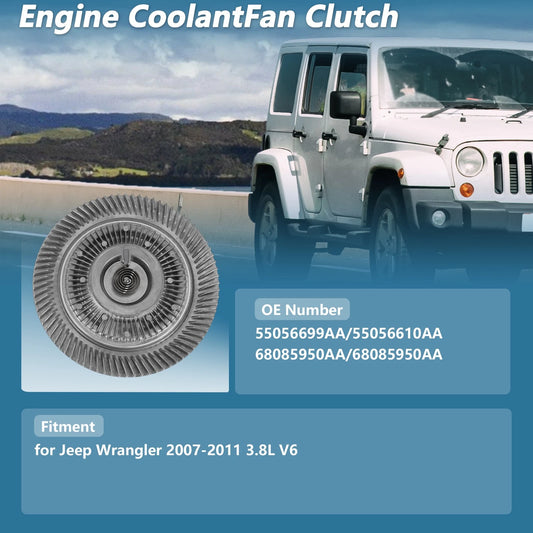 Engine Cooling Fan Clutch for Jeep Wrangler (2007–2011) No. 55056699AA
