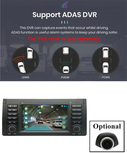 7" Android Car Stereo Radio GPS Navi Head Unit for BMW E39 E53 E38 (1995-2003)