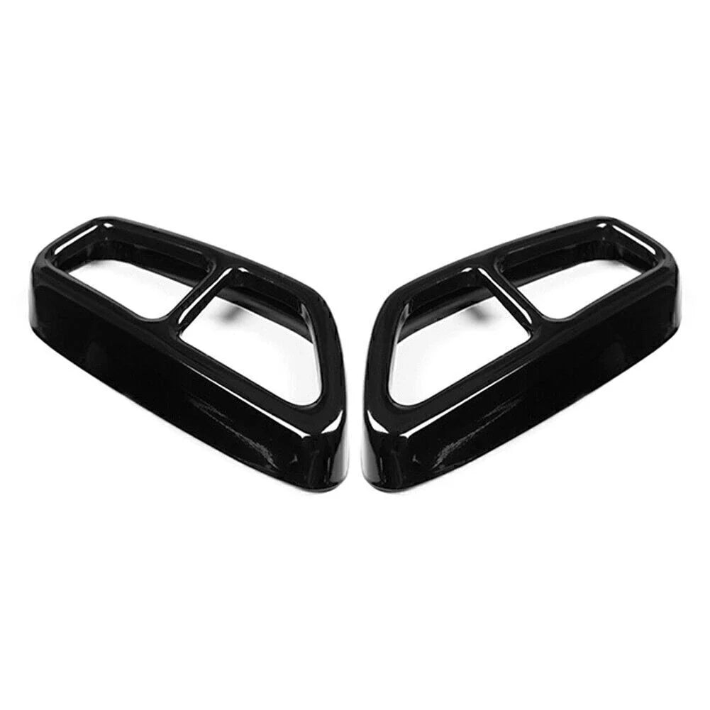 Black Exhaust Muffler Tailpipe Cover Trim for BMW 5 Series G30 G31 (2018-2022)