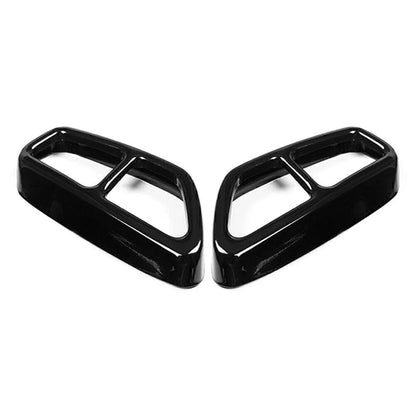 Black Exhaust Muffler Tailpipe Cover Trim for BMW 5 Series G30 G31 (2018-2022)
