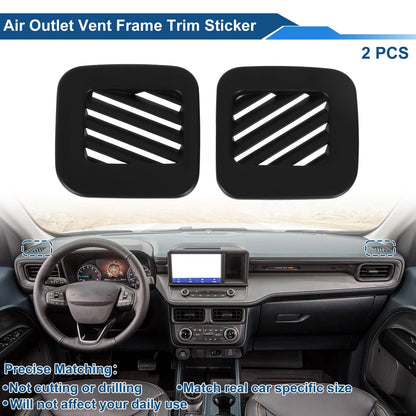 Air Condition Outlet Vent Trim Cover Frame for Ford Maverick (2022–2025) Matte Black