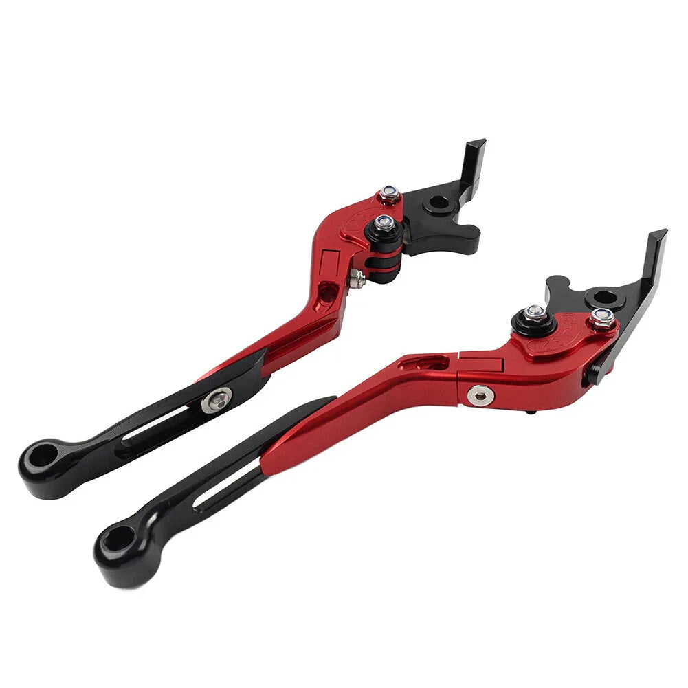 CNC Red Extendable Brake Clutch Levers for Kawasaki Z1000 ZX9R ZX6R (2003-2023)