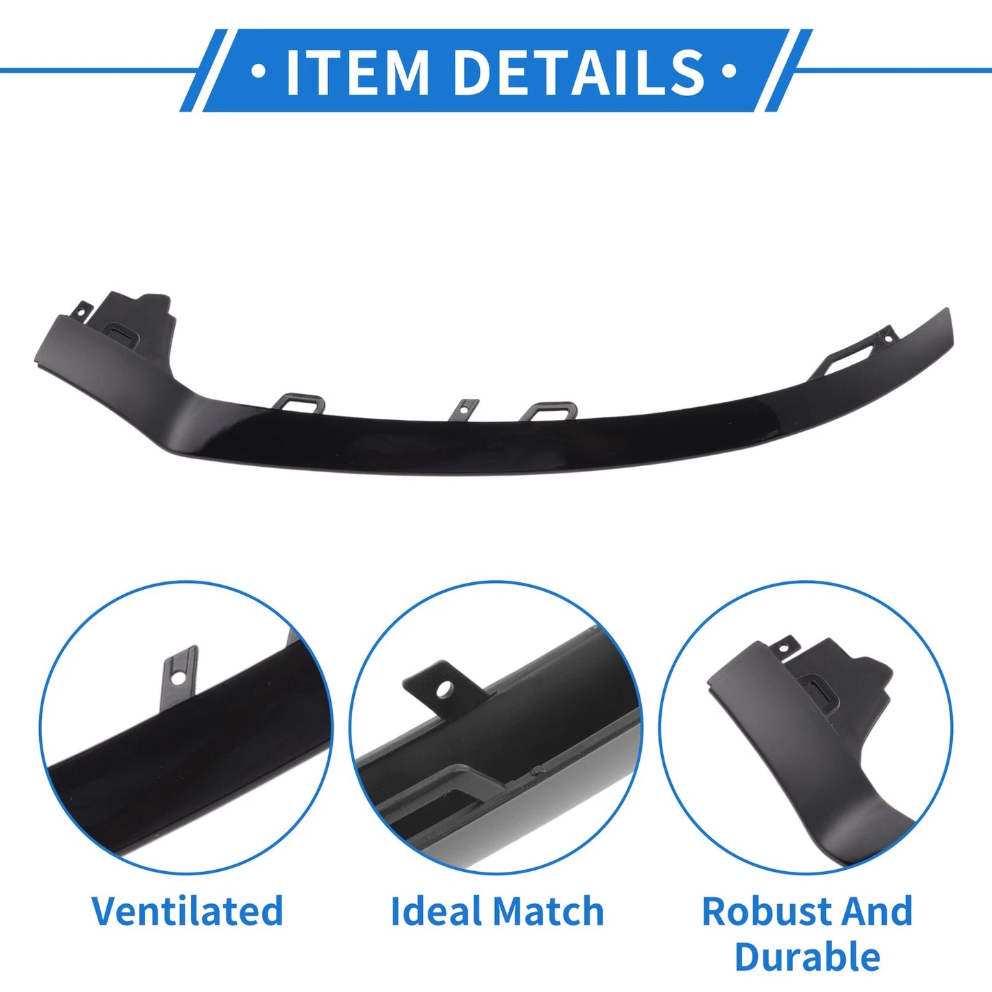 Front Right Bumper Grille Trim for Mercedes-Benz W205/C (2015–2018)