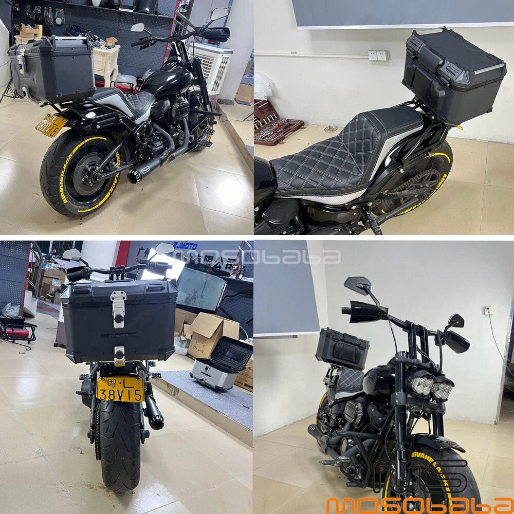 42L Tail Box Luggage Case w/ Rack for Harley Softail FXFB FXFBS (2018-2023)