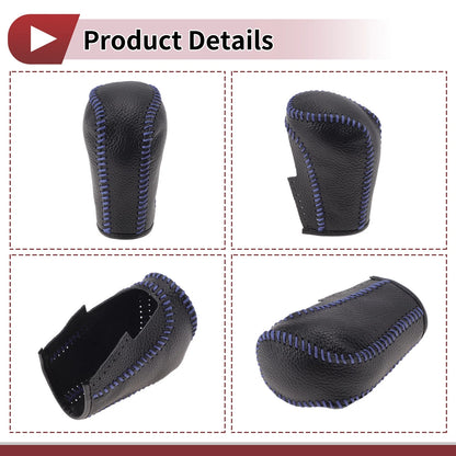 Gear Shift Knob Cover for Honda Inspire (1 Pc, Blue Faux Leather)