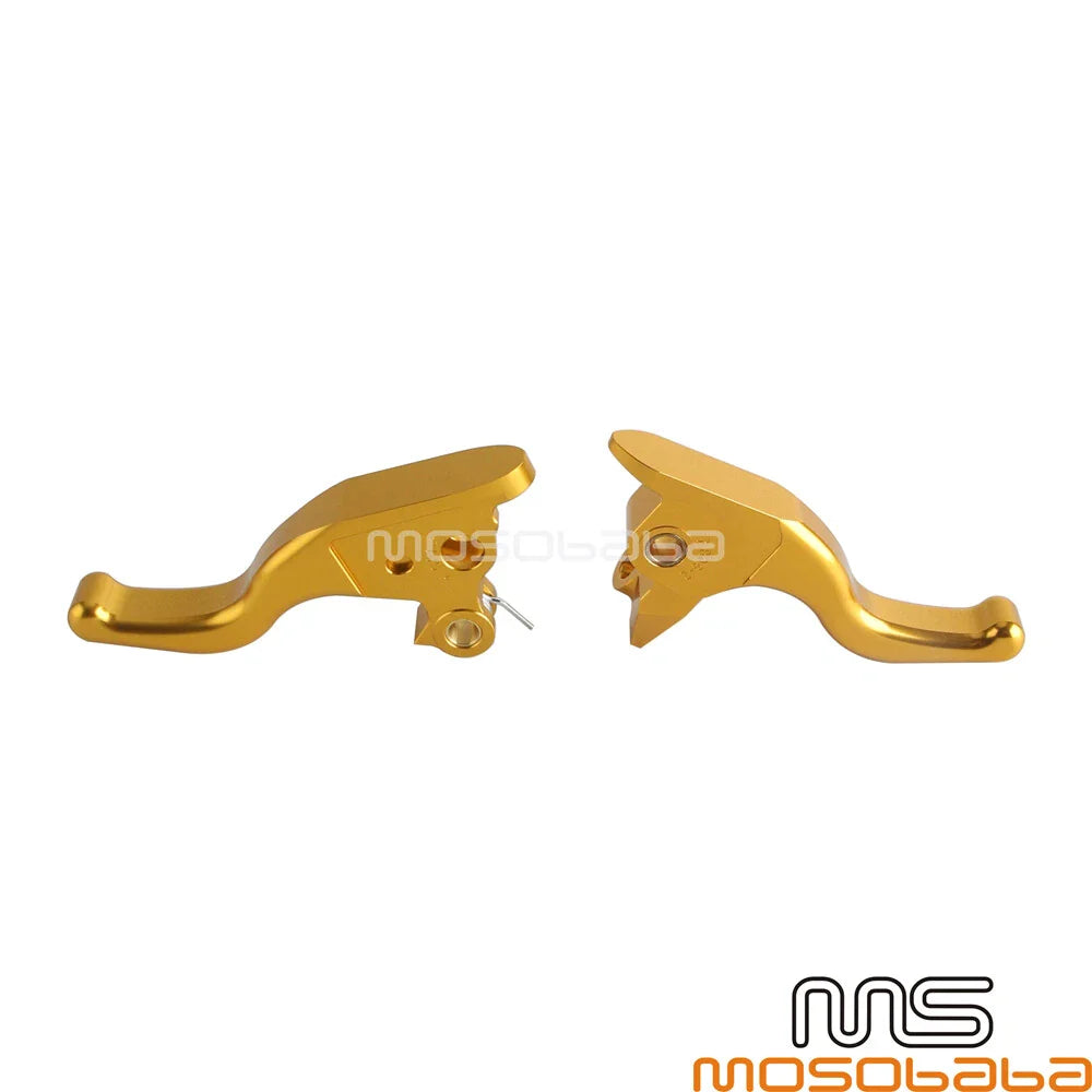 Gold Handlebars Brake Clutch Levers for Harley Tri Glide FLHTCUTG (2021)