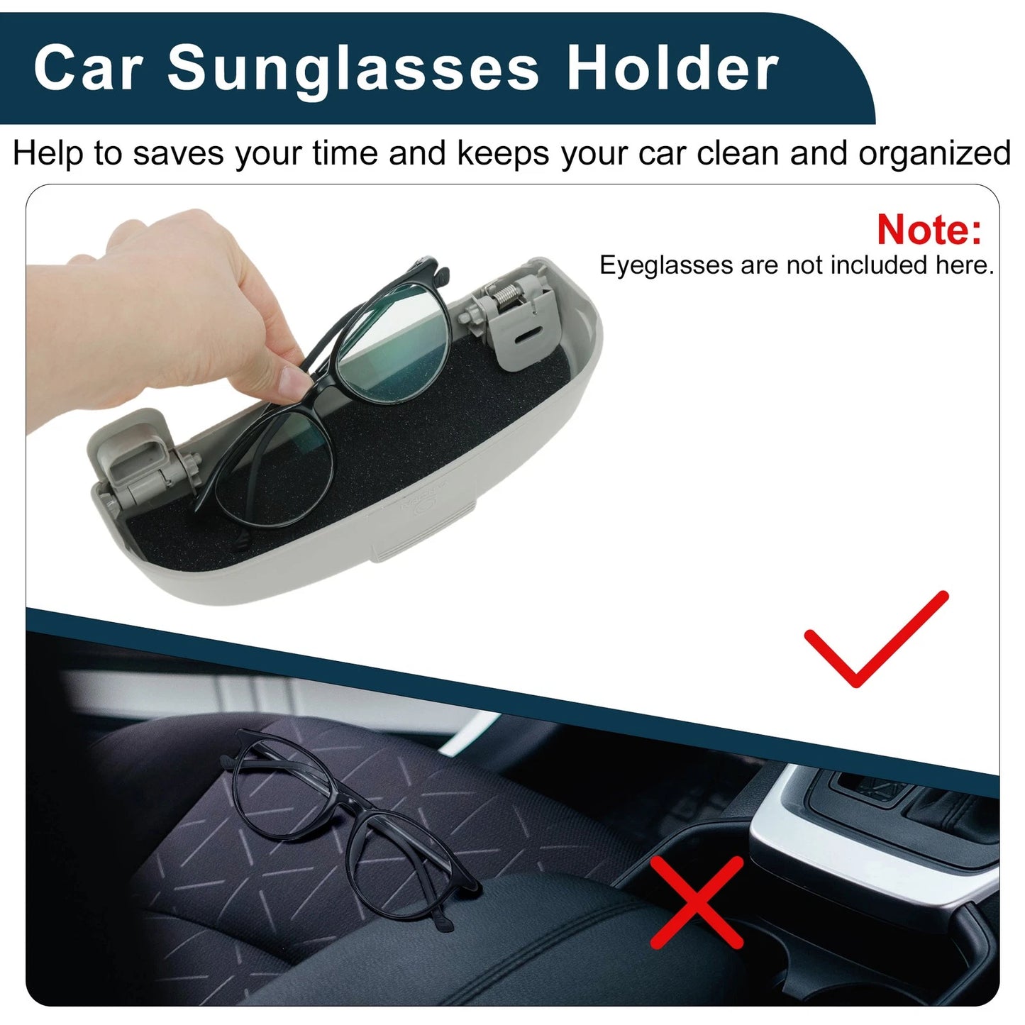 Sunglasses Case for Nissan Qashqai J12 e-Power (2022–2025) Set of 1