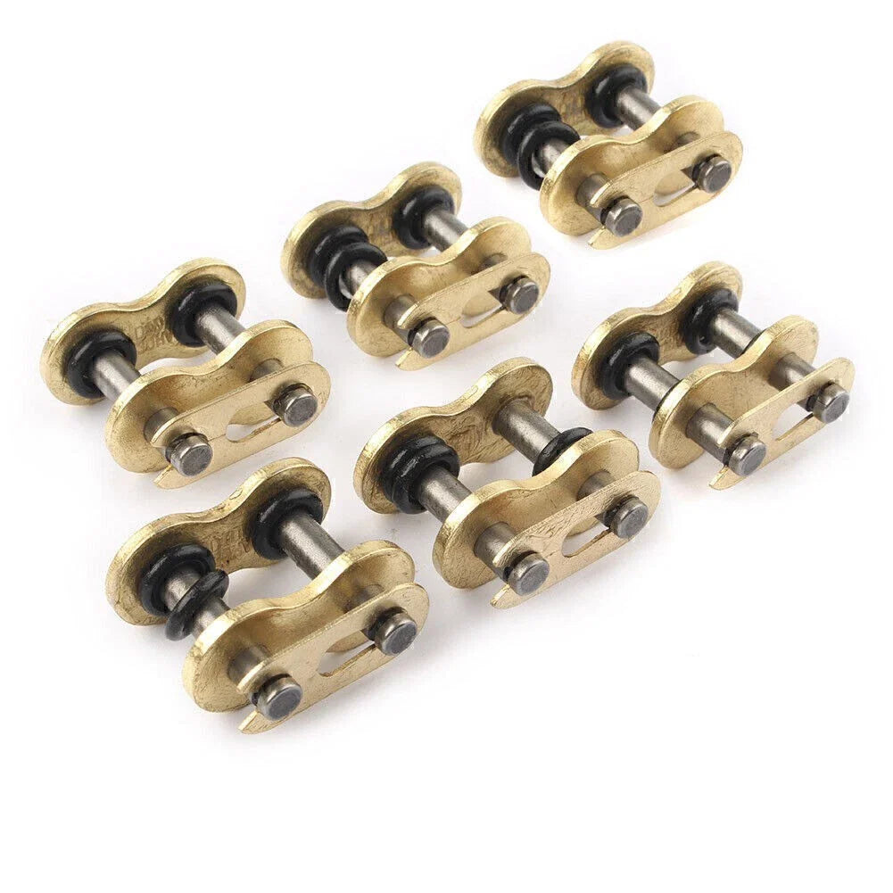 6PCS Master Chain Connector Link w/ O-rings for Motorcycle Dirt Pit Bike