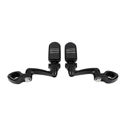 1-1/4 in Highway Engine Guard 360 Adjustable Footpegs for Harley Touring
