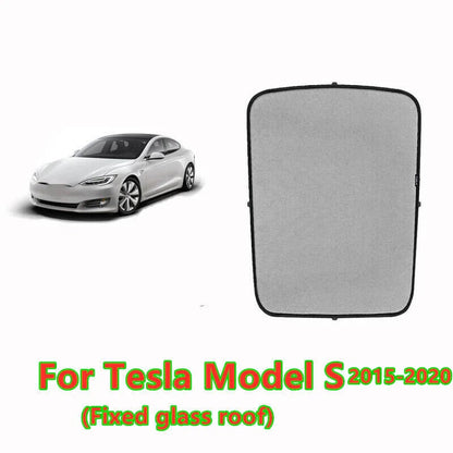 Upgrade Window Glass Roof Sunshade Window Shade Sunroof Net for Tesla Model S