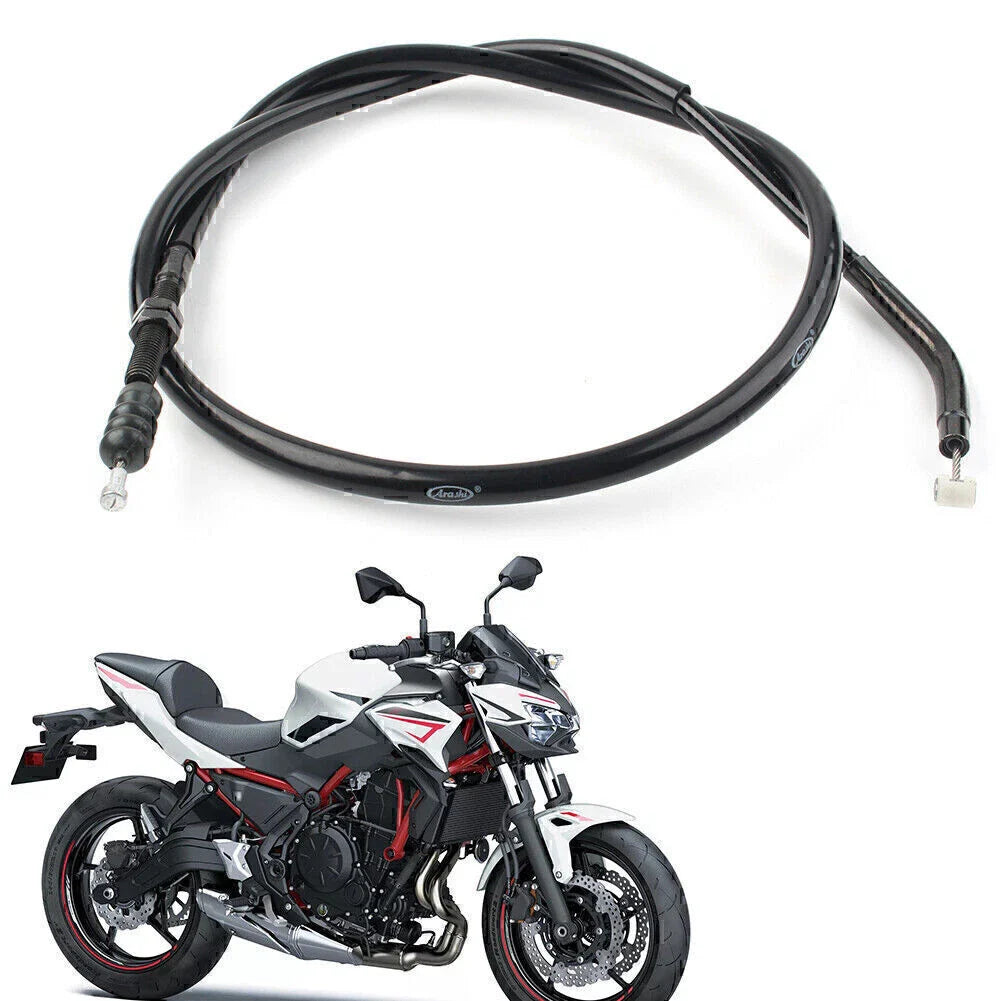 Black Motorcycle Brake Clutch Cable for Kawasaki Z900 (2017-2022)