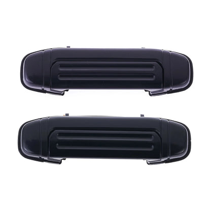 Set of 2 Outer Door Handles for Mitsubishi Pajero (1991–2000) Black