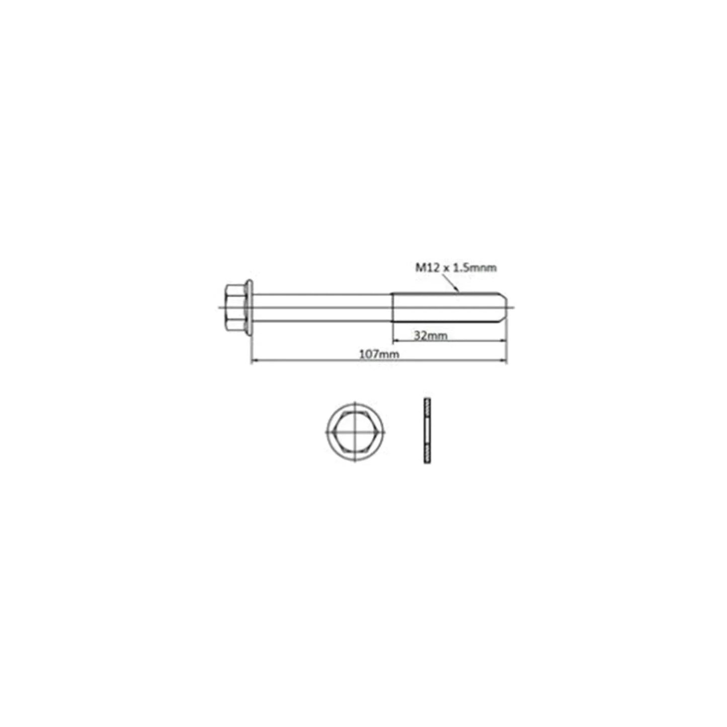 Engine Cylinder Head Bolt Set 4cyl 2.2L for Mazda MX6 GD (1987-1991)