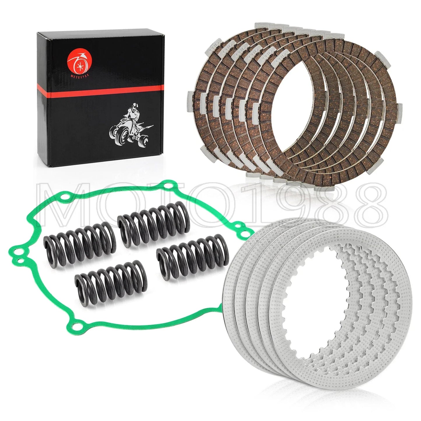 Clutch Kit Heavy Duty Springs Cover Gasket for Kawasaki KX80 KX85 KX100 (1985–2001)